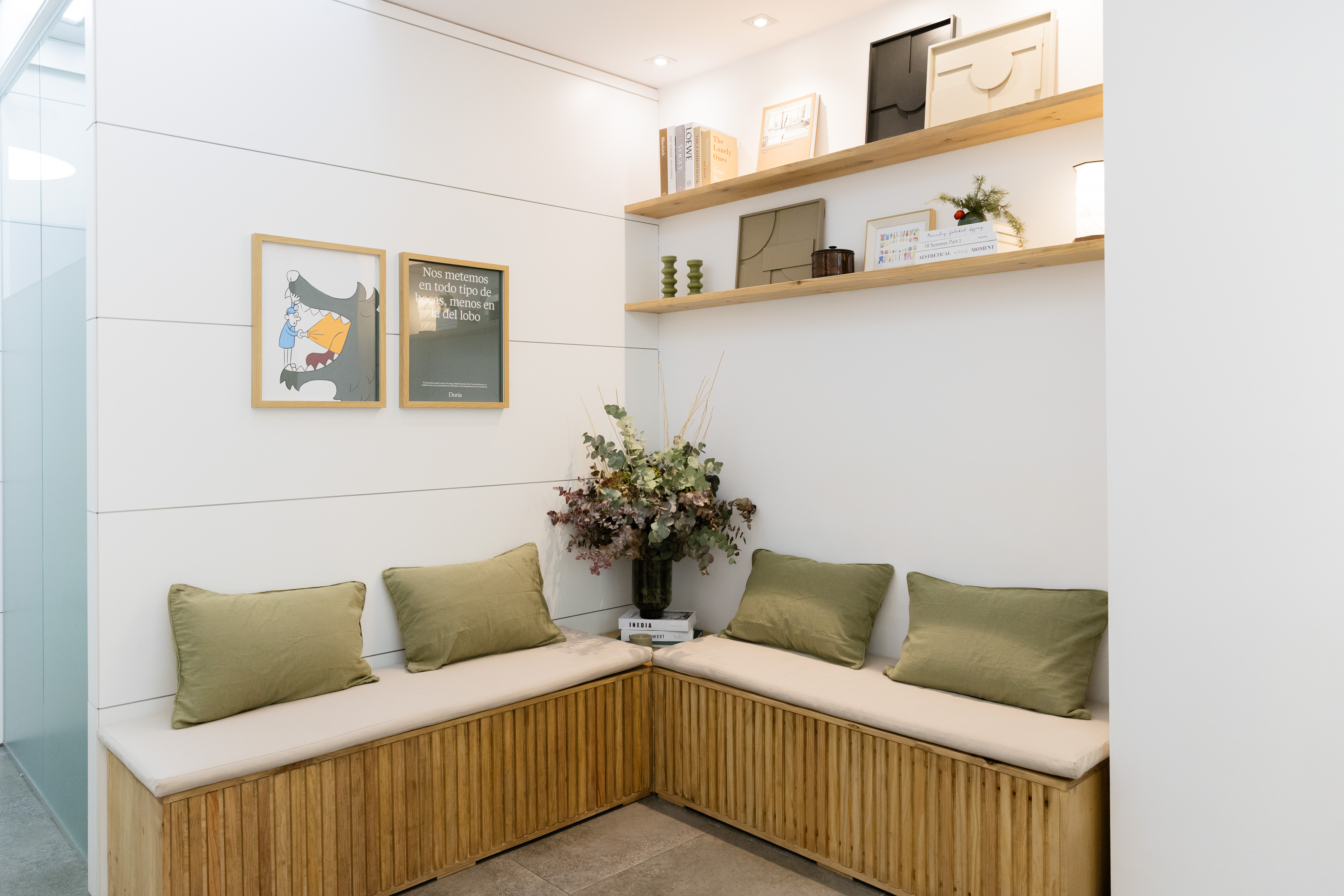 Sala de espera de la clinica